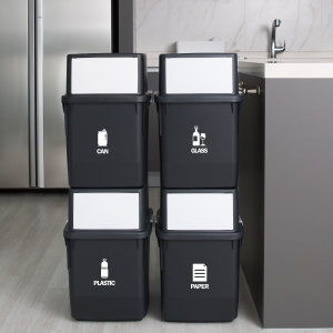 엔플라스틱 라이피스트 컬러빈 분리수거함 35L (4개)_이미지