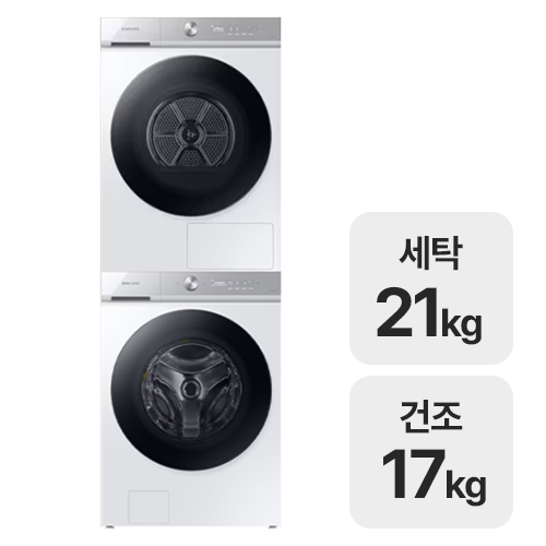 삼성전자 비스포크 AI WF21B6400KW + DV17B8720BW
