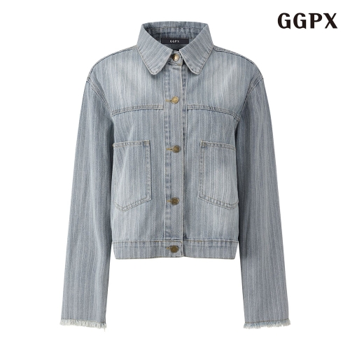 연승어패럴 GGPX 빈티지 라이트 워싱 데님 루즈핏 자켓 GPCJK011D