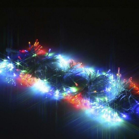 일신 LED 연결형 투명선 4색 트리전구 300구_이미지