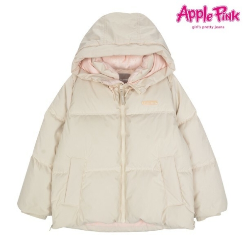 애플핑크 와끼트임 푸퍼 다운파카 APR0R801GSI_이미지