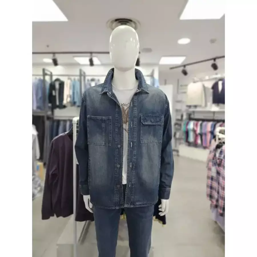 가을 남성 긴팔 오버핏 데님 셔츠 자켓 NSMD68