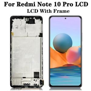 Redmi Note 10 Pro 화면 조립 Redmi M2101K6G LCD 디스플레이 필기 터치 스크린에 적합