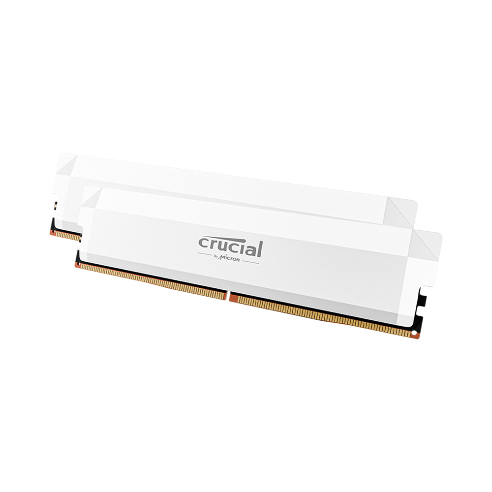 마이크론 Crucial DDR5-6000 CL36 PRO Overclocking White 패키지 대원씨티에스 (32GB(16Gx2))_이미지