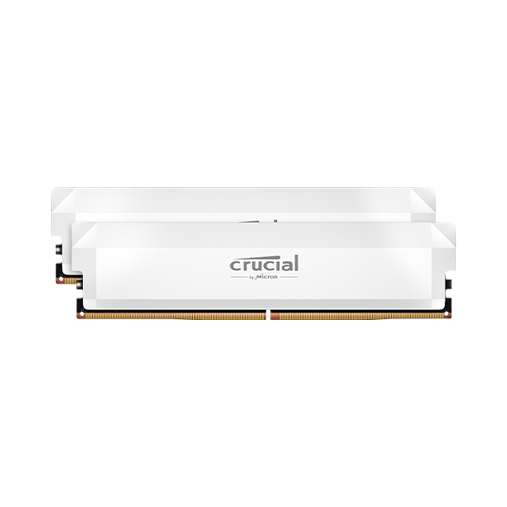 마이크론 Crucial DDR5-6000 CL36 PRO Overclocking White 패키지 대원씨티에스 (32GB(16Gx2))_이미지