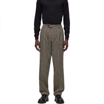 휴고보스 Boss 보스 C 프레이 체크 슬림 컷 바지 베이지 153830810