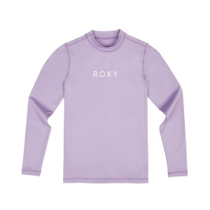 록시 키즈 래쉬가드 퍼플 크루넥 TE21BR304PKL
