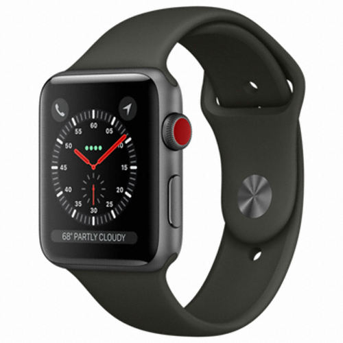 APPLE 워치 시리즈3 42mm Cellular 스페이스 그레이 알루미늄 (그레이 스포츠밴드)_이미지
