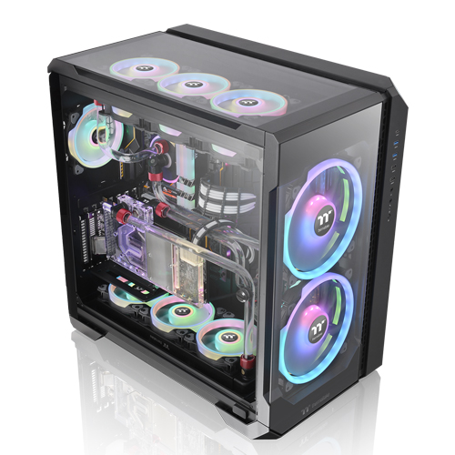 써멀테이크 View 51 강화유리 ARGB 에디션 (블랙)_이미지