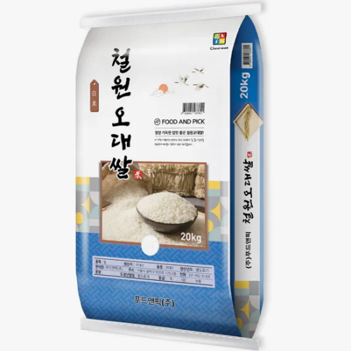 푸드앤픽 2026 햅쌀 철원 오대쌀 20kg
