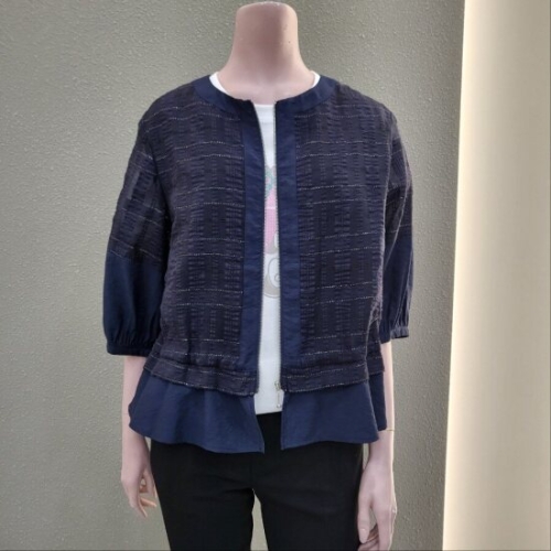 꼼빠니아 밑단포인트 칠부소매 여름점퍼 CAEU5-WGJ200_IC