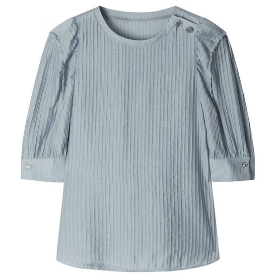 대현 듀엘 라운드넥 셔링 슬리브 탑 D212MSC066