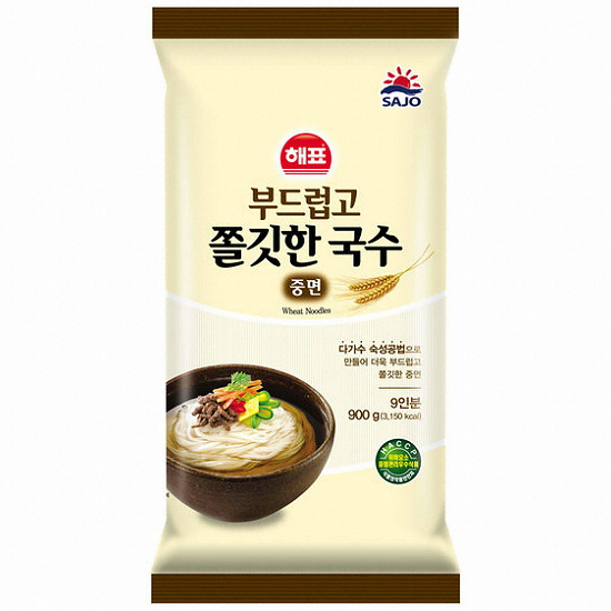 사조대림 해표 부드럽고 쫄깃한 국수 중면 900g (1개)_이미지
