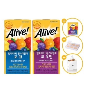 멀티비타민 맨 1병+우먼 1병 선물세트