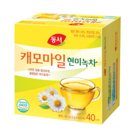 동서식품 동서 캐모마일 현미녹차 40T (2개)