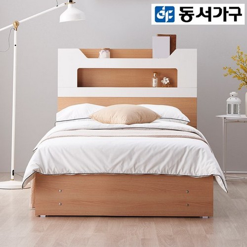 동서가구 알리스 수납 LED침대 SS (케미컬독립)