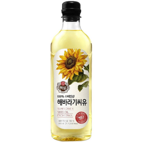 CJ제일제당 백설 해바라기유 900ml (6개)