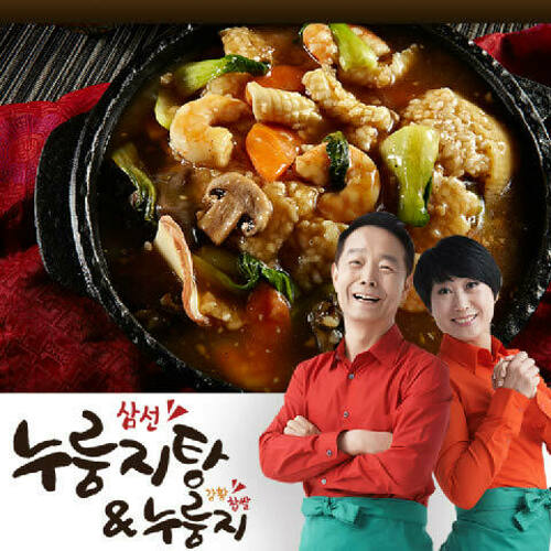 씨엔에스푸드시스템 린찐 삼선 강황누룽지탕 8팩 + 누룽지 8팩 총 16팩 구성_이미지