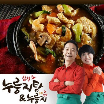 씨엔에스푸드시스템 린찐 삼선 강황누룽지탕 8팩 + 누룽지 8팩 총 16팩 구성