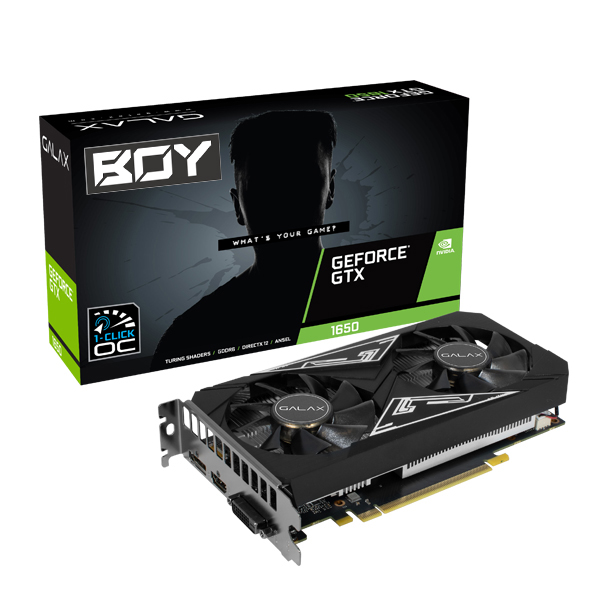 갤럭시 BOY 지포스 GTX 1650 EX PLUS D6 4GB