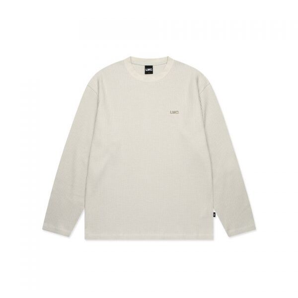WAFFLE OG LONG SLV TEE sand 324011