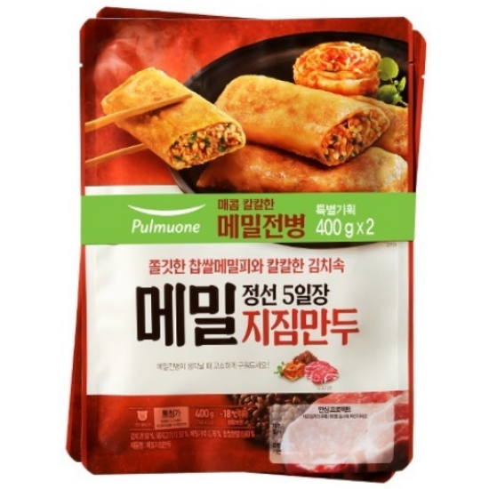 풀무원 정선 5일장 메밀 지짐만두 400g [2개]