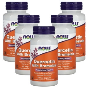 나우푸드 퀘르세틴 위드 브로멜라인 60캡슐 (5개)