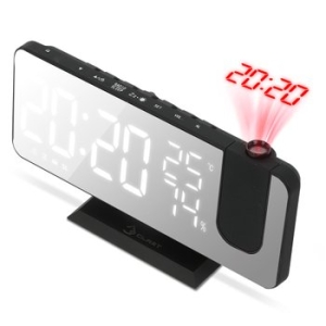 이클아트 디지탈 부모님 LED 시계 라디오 온도 습도 탁상 알람 스마트빔 추석 효도 선물_이미지