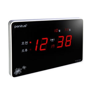 페니투스 SH25R 오차율0% 전파수신 전자 디지털벽시계_이미지