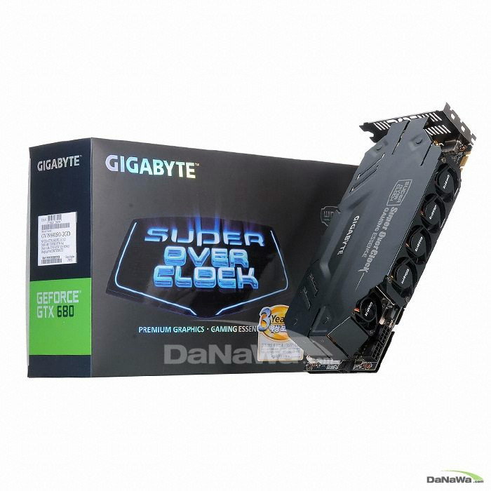 GIGABYTE ������ GTX680 SOC D5 2GB WINDFORCE 5X