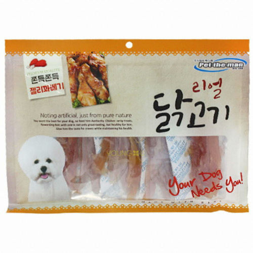 펫더맨 리얼 닭고기 쫀득쫀득 젤리꽈배기 300g (5개)