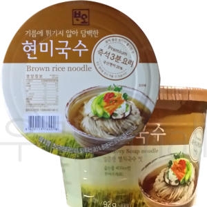 큰바위식품 현미 즉석국수 24개 보리 쌀국수_이미지