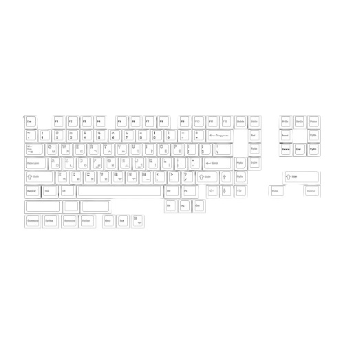 Soulcat 고함량 PBT 염료승화 한영 키캡 107키 BOW