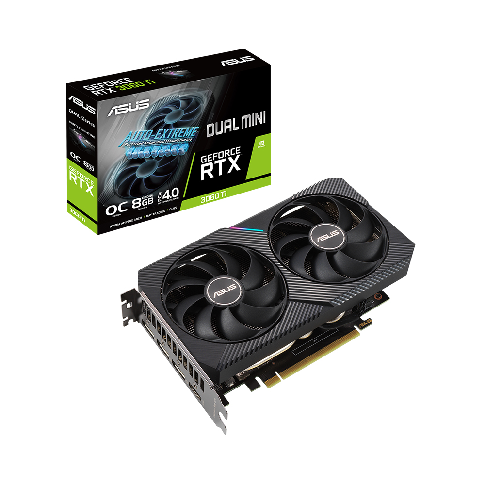 ASUS DUAL ������ RTX 3060 Ti O8G OC MINI D6 8GB