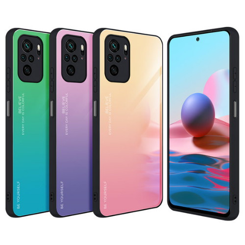 레드미 노트10 그라데이션 강화유리 케이스