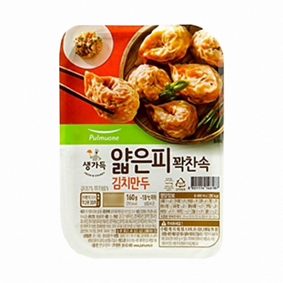 풀무원 얇은피 꽉찬속 김치만두 160g (12개)