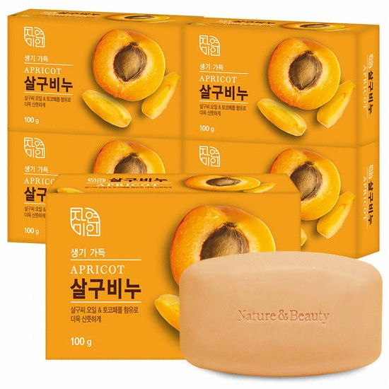 무궁화 자연미인 살구 비누 90g (24개)_이미지