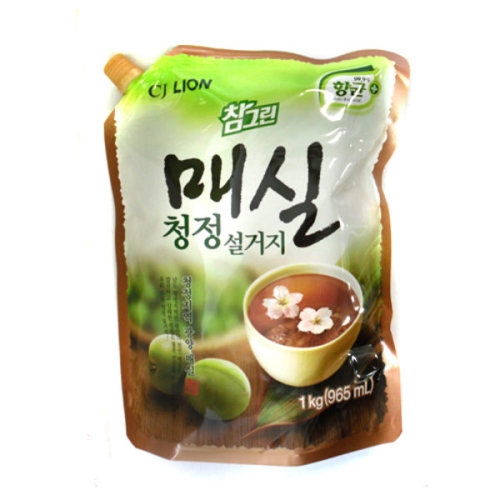 참그린 매실 청정설거지 리필 1kg (960ml) (1개)_이미지