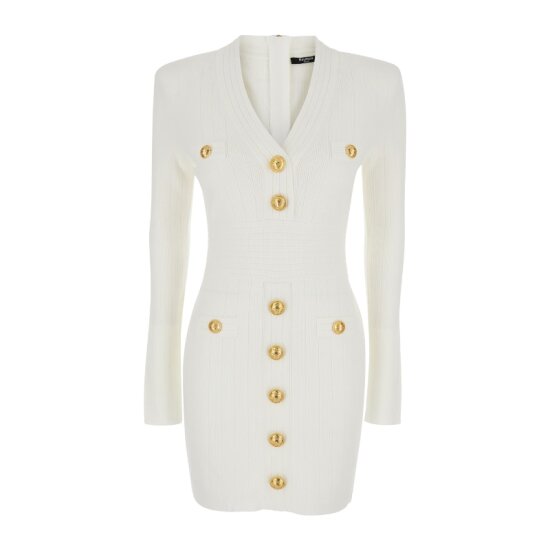 발망 버튼 니트 미니원피스 DF1R8059 KB07 0FA_이미지