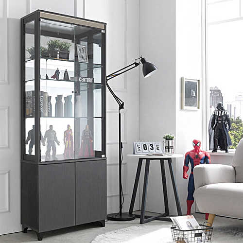 모던탑21  프리미엄 콤비 5단 유리 장식장 700