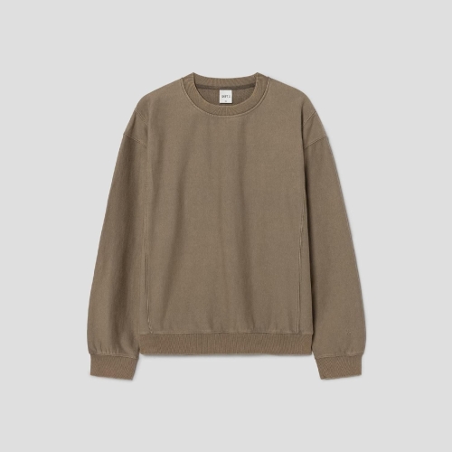 시프트지 Washed Color Sweatshirts Khaki GS5841CLMH_이미지