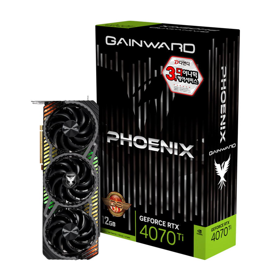 GAINWARD 지포스 RTX 4070 Ti 피닉스 GS D6X 12GB