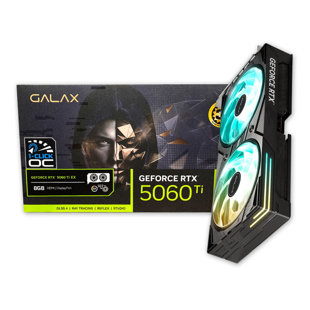 갤럭시 GALAX 지포스 RTX 5060 Ti EX BLACK OC D7 8GB