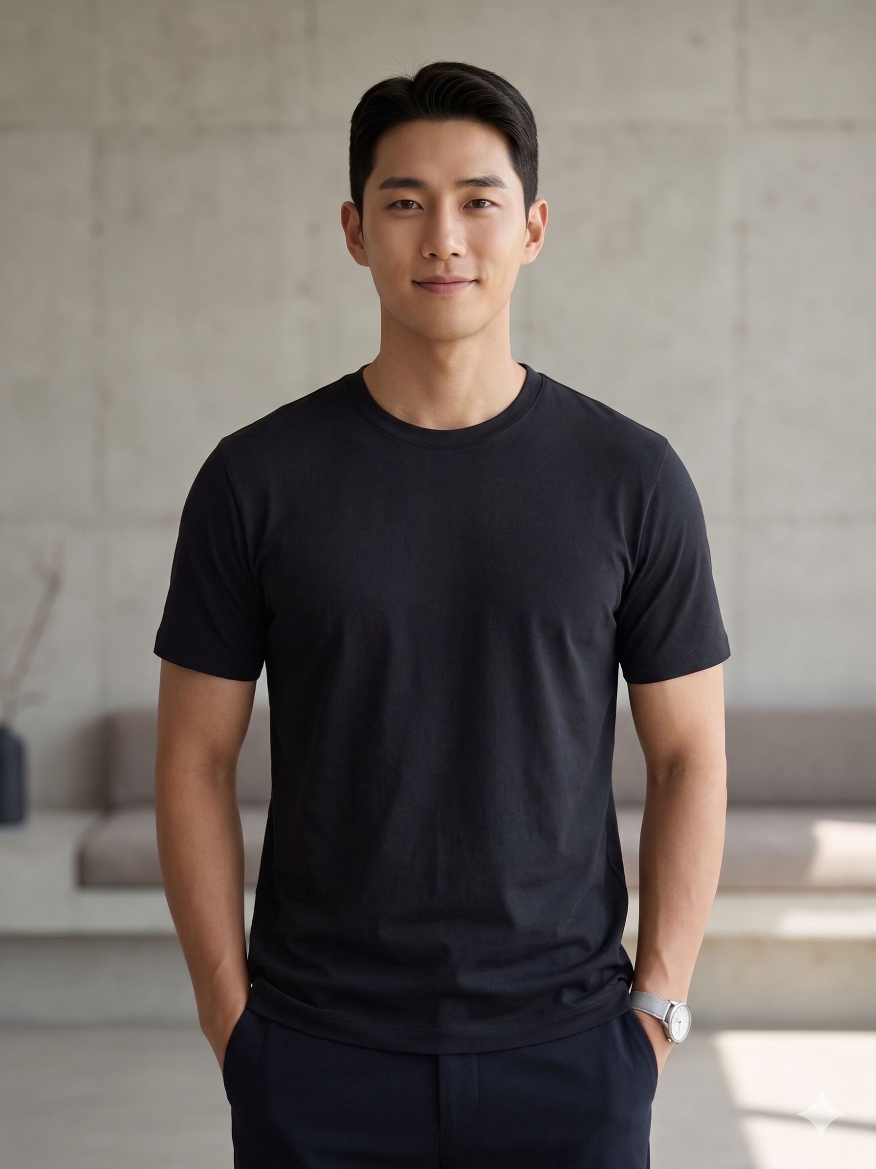 폴햄 남성 쿨스킨 크루넥 반팔티_PHG2US1210_이미지