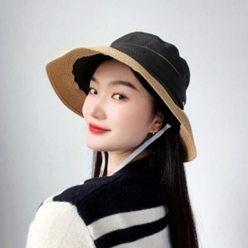  차콜 082YVO41 벙거지 벨루아 여성용 버킷 햇 사파리자
