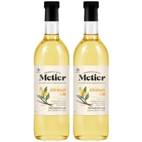 메티에 리치 바닐라 시럽 750ml (2개)_이미지