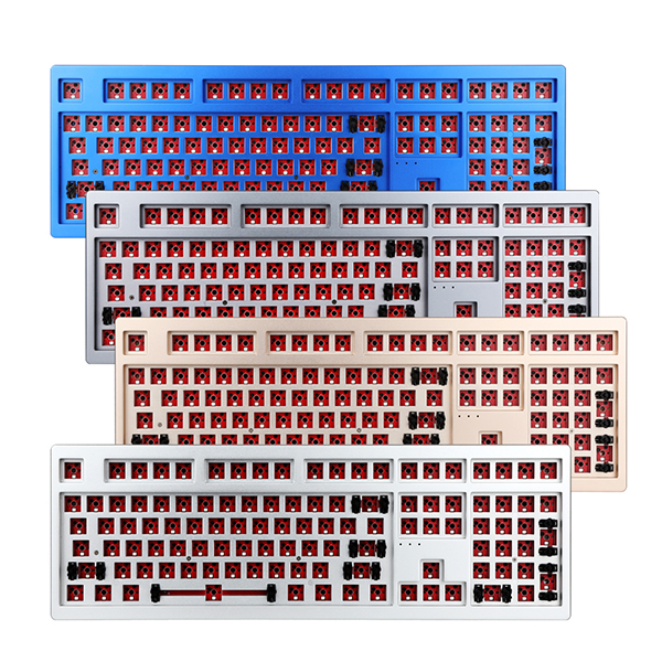 COX 갤리온 CNC 풀 알루미늄 RGB 기계식 커스텀 베어본 (블루)_이미지
