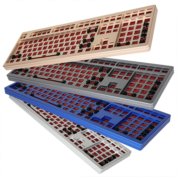 COX 갤리온 CNC 풀 알루미늄 RGB 기계식 커스텀 베어본 (블루)_이미지