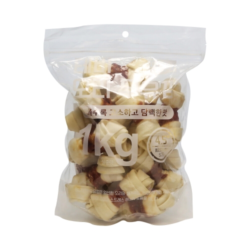 테비토퍼 테비 오리 우유껌 4.5인치 1kg (1개)_이미지