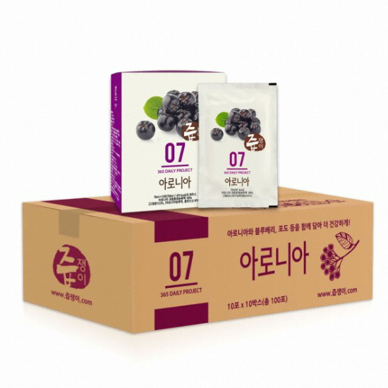 굿모닝비엔에프 즙쟁이 아로니아 70ml 100포 (1개)_이미지